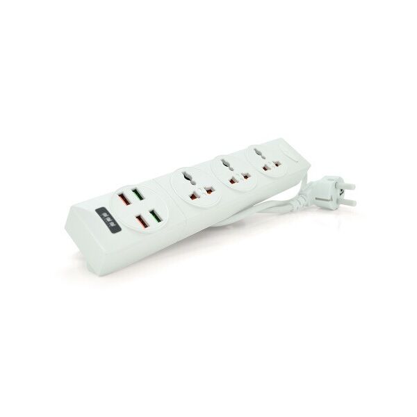 

Сетевой фильтр Voltronic (BKL-01/18763) 3 розетки, 4 USB, 2 м, White