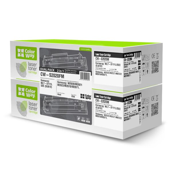 

Картридж CW (CW-S2020FM) Samsung SL-M2020/2020W/2070 (MLT-D111S) Dual Pack