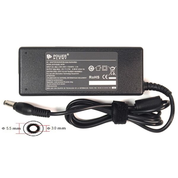 

Блок питания PowerPlant для ноутбука Samsung 220V, 19V 90W 4.74A, 5.5х3.0мм (SA90F5530)