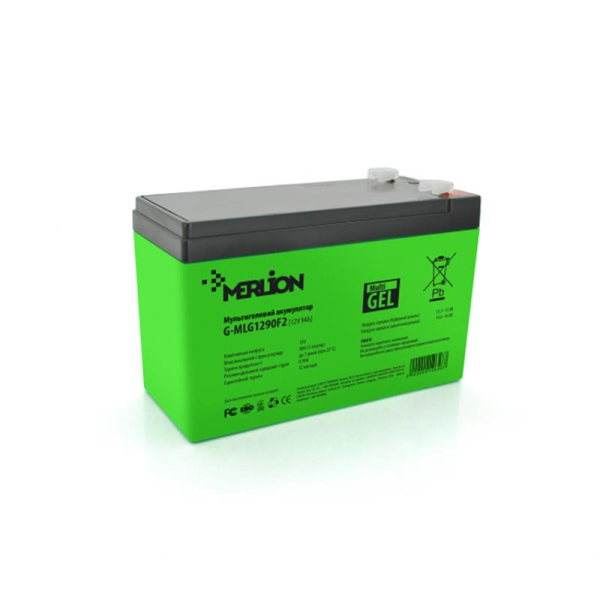 

Аккумуляторная батарея Merlion 12V 9AH Green (G-MLG1290F2/12648) AGM