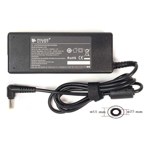 

Блок питания PowerPlant для ноутбука Asus 220V, 19V 90W 4.74A, 5.5х2.5мм (AS90F5525)