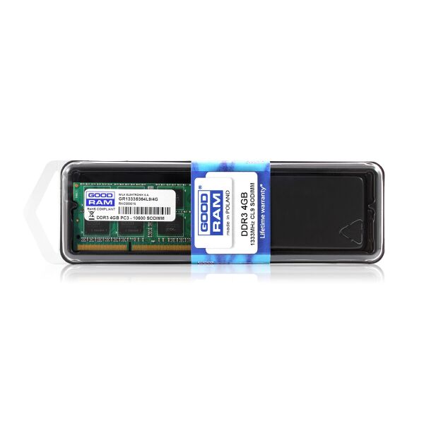 

SO-DIMM 4GB/1333 DDR3 GOODRAM (GR1333S364L9S/4G)