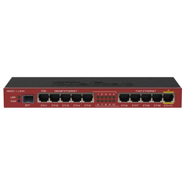 

Маршрутизатор MikroTik RB2011iLS-IN (5x1G, 5x100M, 1xSFP)