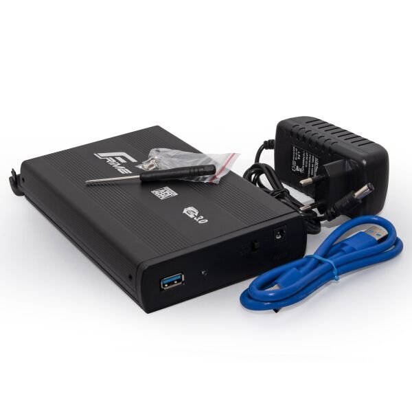 

Внешний карман Frime SATA HDD 3.5", USB 3.0, Metal, Black (FHE50.35U30)