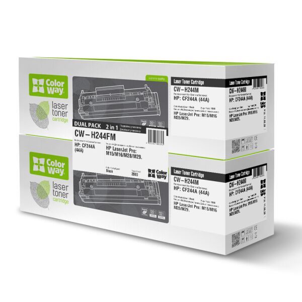 

Картридж CW (CW-H244FM) HP LJ Pro M15/M28 Black (аналог CF244A) Dual Pack