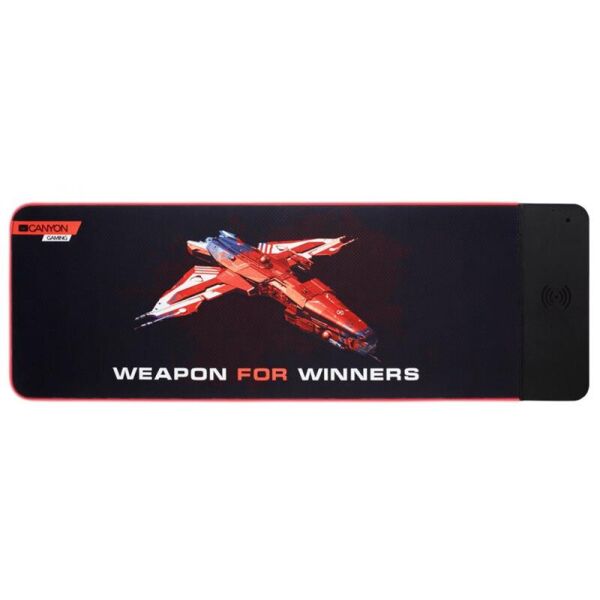 

Коврик для мыши Canyon CND-CMPW7 Black с беспроводной зарядкой QI