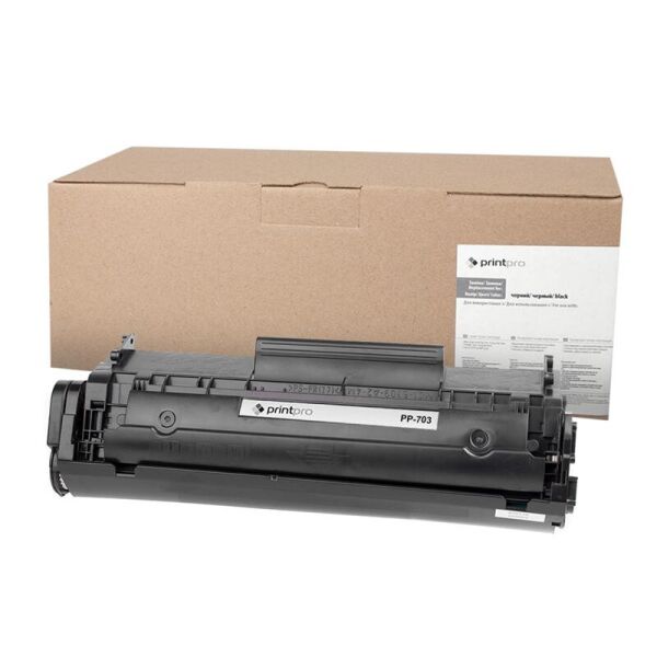 

Картридж PrintPro (PP-703) Canon LBP-2900/3000 Black (аналог Q2612A/Canon 703/FX9/FX10)