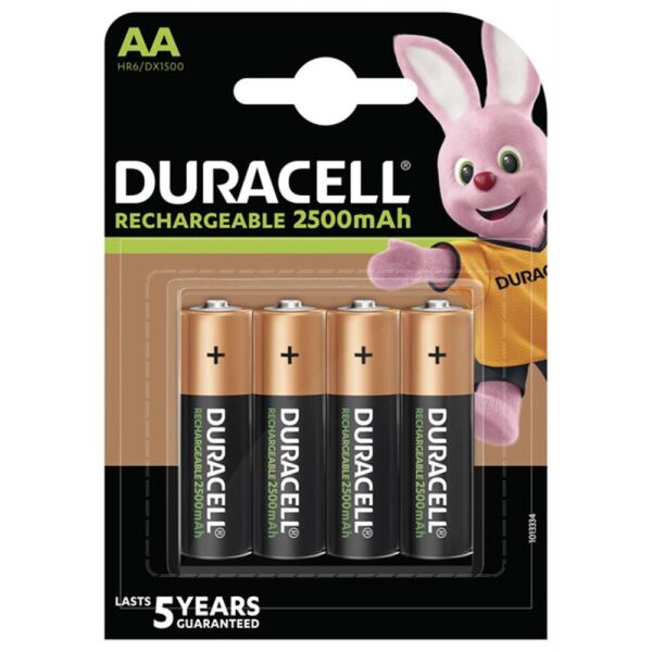 

Аккумулятор Duracell Rechargeable DX1500 Ni-MH AA/HR06 2500 mAh BL 4шт