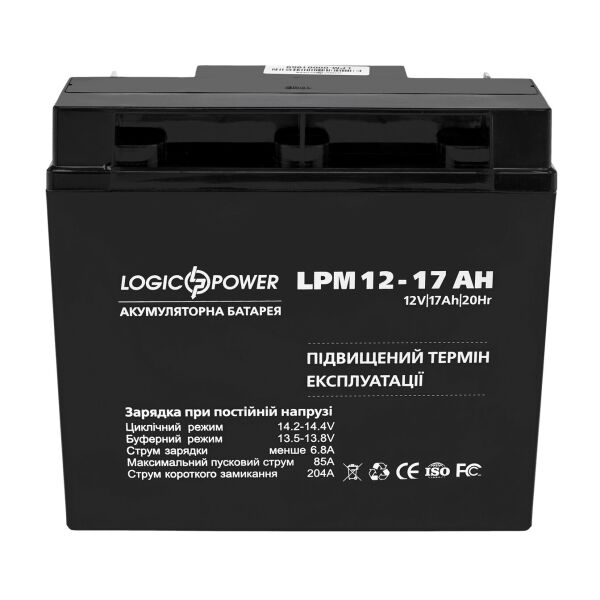 

Аккумуляторная батарея LogicPower LPM 12V 17AH (LPM 12 - 17 AH) AGM