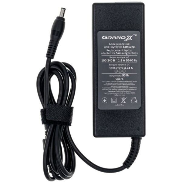 

Блок питания для ноутбука Grand-X 19V 4.74A 90W 5.5х3.0мм + каб.пит. (ACSAL90W)