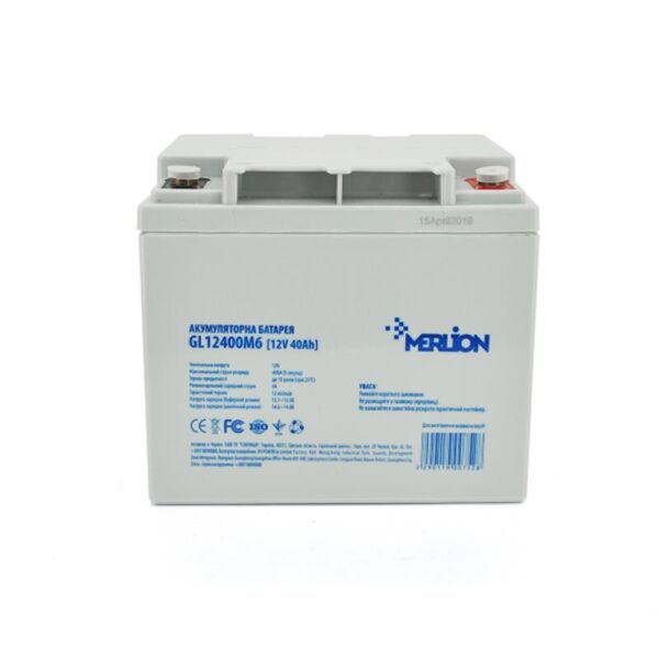 

Аккумуляторная батарея Merlion 12V 40AH (GL12400M6/00752) GEL