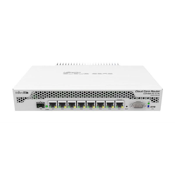 

Маршрутизатор MikroTik CCR1009-7G-1C-PC (8x1G, microUSB port, 1GHzx9 core, 1xSFP)