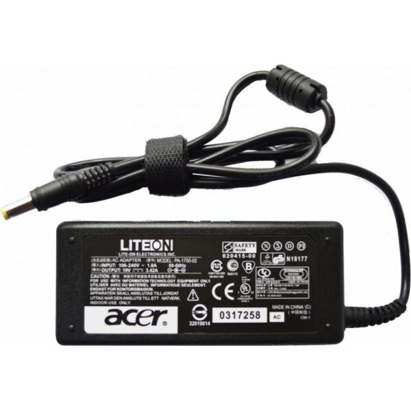 

Блок питания Drobak для ноутбука Acer 19V 65W 3.42A 5.5х1.7мм (140117)