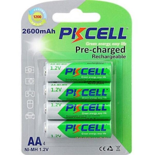 

Аккумулятор PKCELL Ni-MH AA/HR06 2600 mAh BL 4шт (9319)