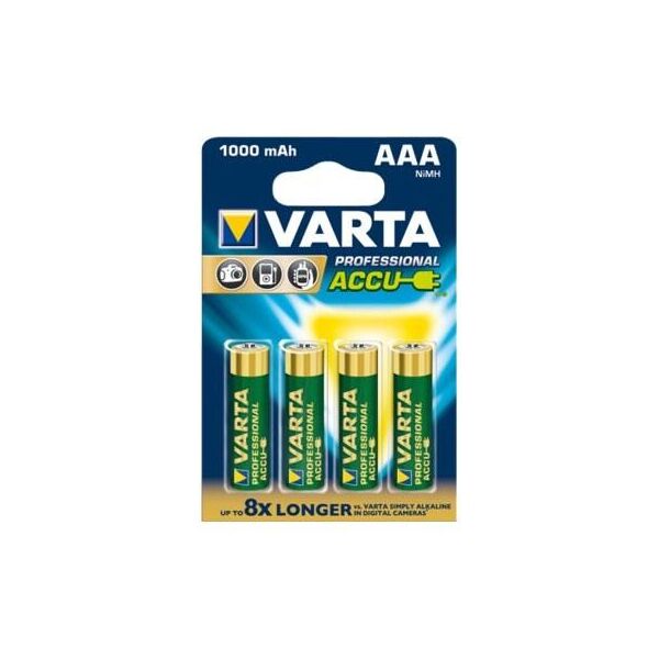 

Аккумулятор Varta Rechargeable Accu AAA/HR03 NI-MH 1000 mAh BL 4шт