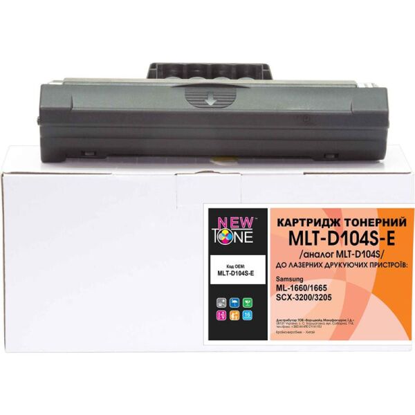 

Картридж NewTone (MLT-D104S-E) Samsung ML-1660/1665/SCX-3200/3205 Black (аналог MLT-D104S)