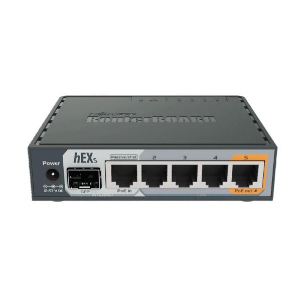 

Маршрутизатор MikroTik RouterBOARD RB760iGS hEX S (880MHz/256Mb, 5хGE, 1xSFP)