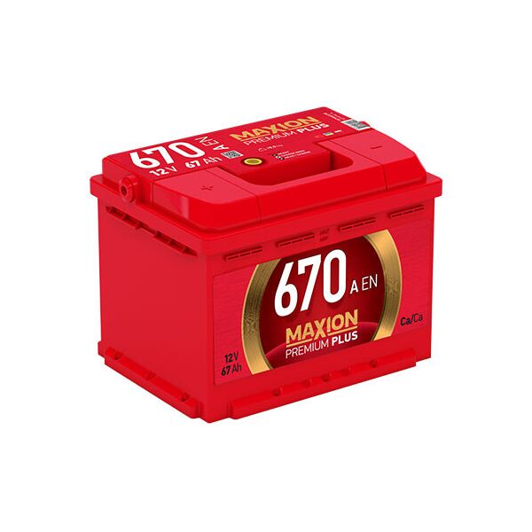 

Автомобильный аккумулятор MAXION Premium Plus 67Аh 670A L+