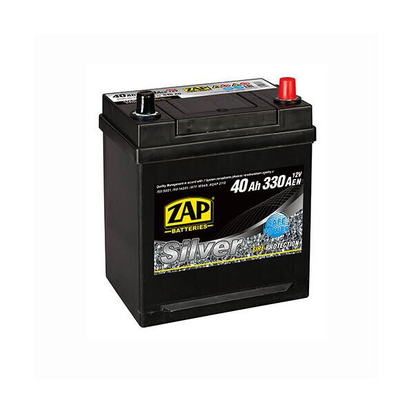 

Автомобильный аккумулятор ZAP Silver Calcium Asia (540 A0) 40Аh 330А R+