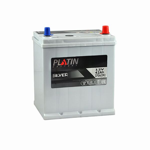 

Автомобильный аккумулятор PLATIN Silver Asia SMF 42Ah 370A R+