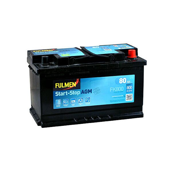 

Автомобильный аккумулятор FULMEN Start-Stop AGM 80Ah 800A R+