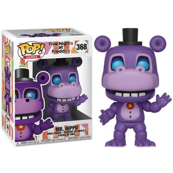 

Фигурка Funko Pop Фанко Поп Пять ночей с Фредди Мистер Хиппо FNAF 6 Pizza Sim Mr. Hippo 10 см FNMH368
