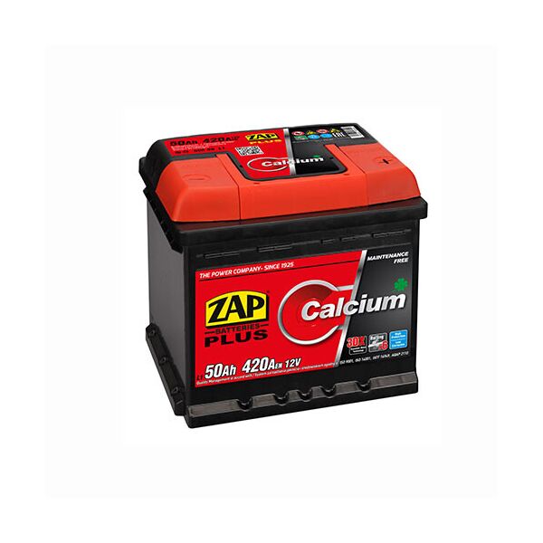 

Автомобильный аккумулятор ZAP Plus (550 59) 50Ah 420A R+