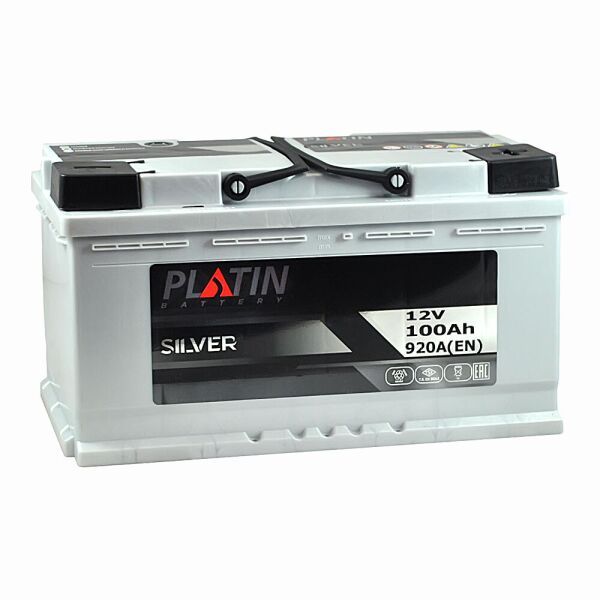 

Автомобильный аккумулятор PLATIN Silver MF 100Ah 920A R+