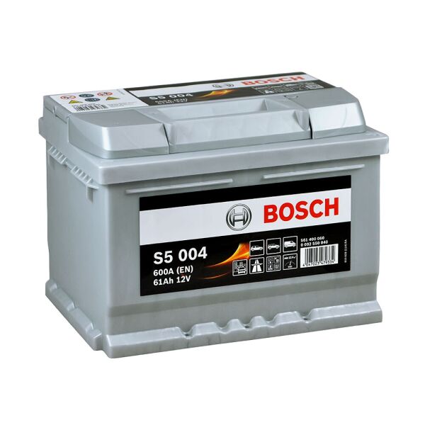 

Автомобильный аккумулятор BOSCH (S50 040) 61Ah 600A R+