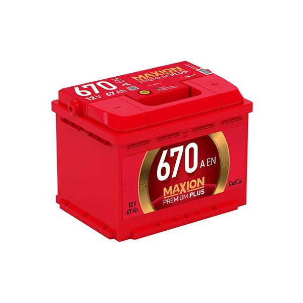 

Автомобильный аккумулятор MAXION Premium Plus 67Аh 670A R+