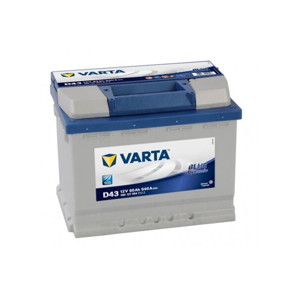

Автомобильный аккумулятор VARTA Blue Dynamic (D43) 60Ah 540A L+