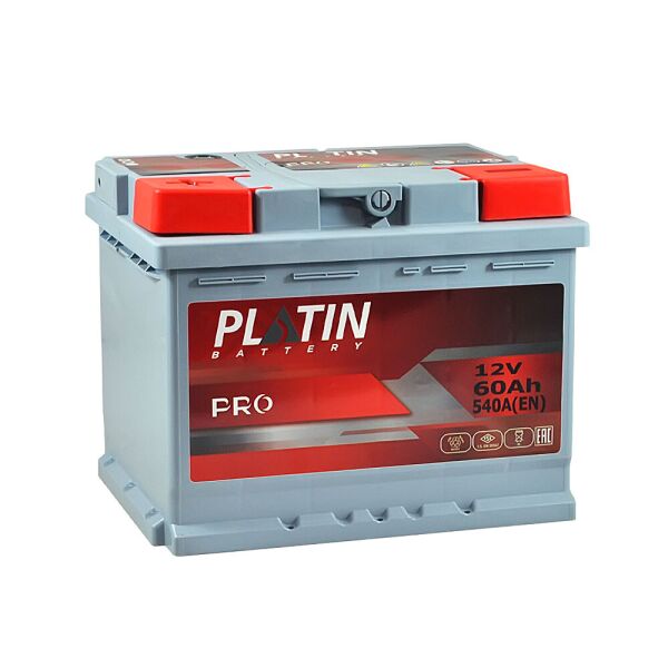 

Автомобильный аккумулятор PLATIN Pro MF 60Ah 540A L+