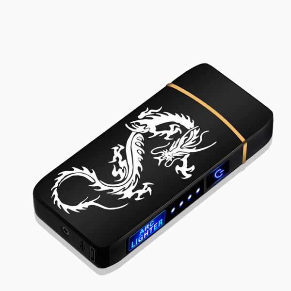 

Электроимпульсная портативная аккумуляторная USB зажигалка черная с драконом (NR0006_3)