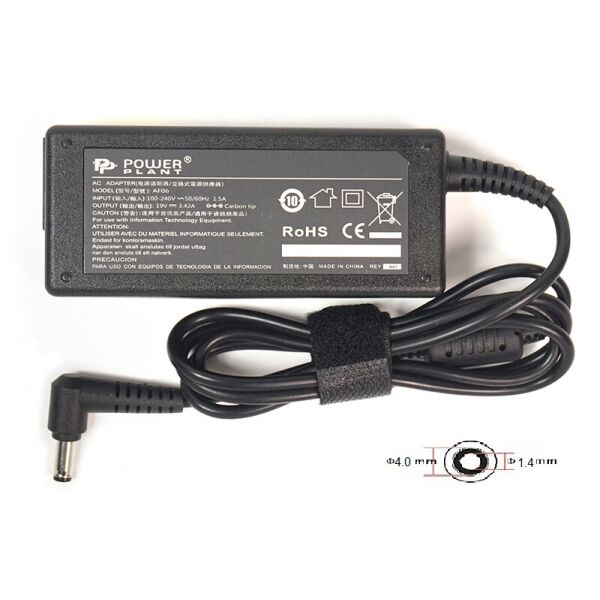 

Блок питания PowerPlant для ноутбука Asus 220V, 19V 65W 3.42A, 4.0х1.35мм (AS65F4014)