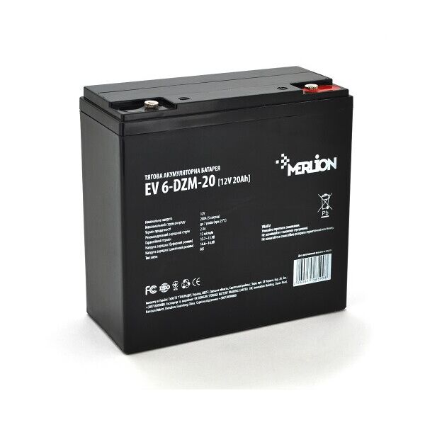 

Аккумуляторная батарея Merlion 12V 20AH (EV 6-DZM-20/16599) AGM