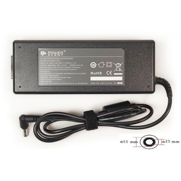 

Блок питания PowerPlant для ноутбука Asus 220V, 19V 120W 6.32A, 5.5х2.5мм (AS120F5525)