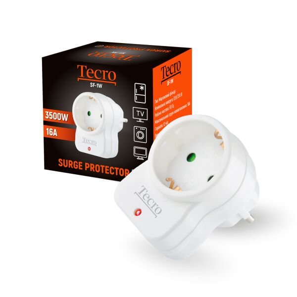 

Сетевой фильтр Tecro (SF-1W) 1 розетка