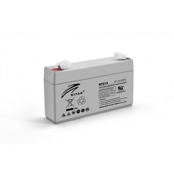 

Аккумуляторная батарея Ritar 6V 1.3AH Gray Case (RT613/02965) AGM