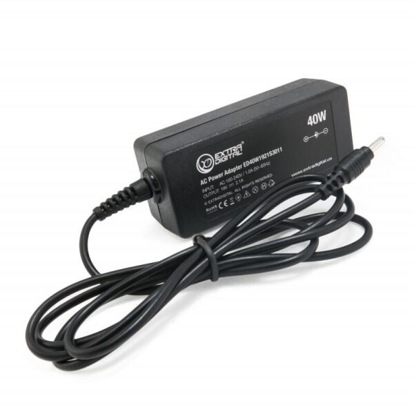 

Блок питания Extradigital для ноутбука Samsung 19V 2.1A 40W 3.0x1.1мм + каб. пит. (PSS3826)