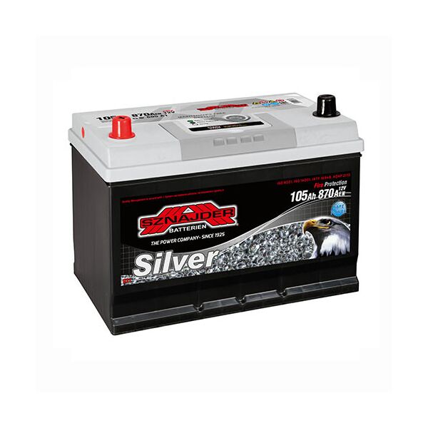 

Автомобильный аккумулятор SZNAJDER Silver Calcium Asia (605 A1) 105Аh 870А L+