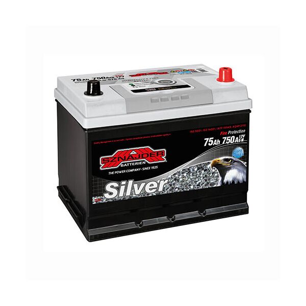 

Автомобильный аккумулятор SZNAJDER Silver Calcium Asia (575 A0) 75Аh 750А R+