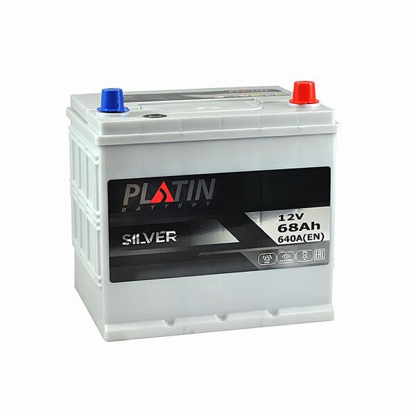 

Автомобильный аккумулятор PLATIN Silver Asia SMF 68Ah 640A R+
