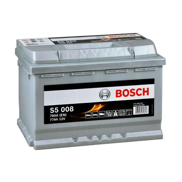 

Автомобильный аккумулятор BOSCH (S50 080) 77Ah 780A R+