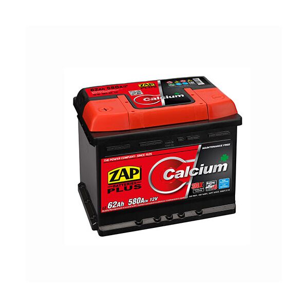 

Автомобильный аккумулятор ZAP Plus (562 96) 62Ah 580A L+