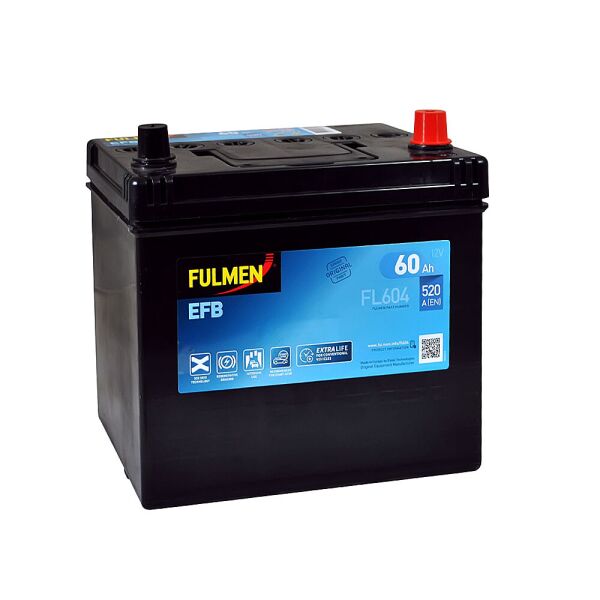 

Автомобильный аккумулятор FULMEN Start-Stop EFB Asia 60Ah 520A R+