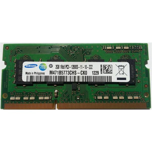 

SO-DIMM 2GB/1600 DDR3 Samsung (M471B5773CHS-CK0) Refurbished
