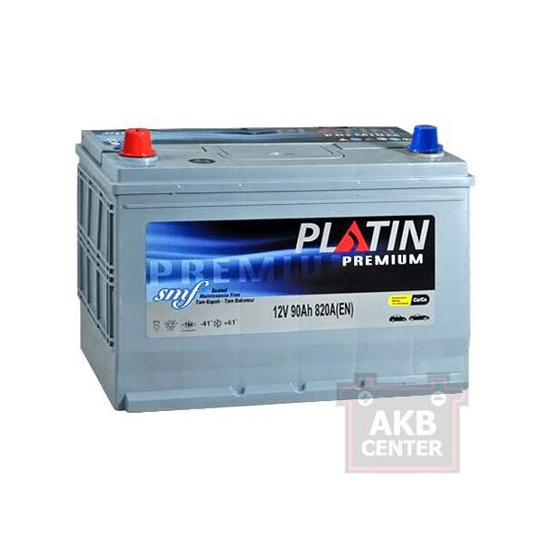 

Автомобильный аккумулятор PLATIN Premium Asia SMF 90Ah 820A L+