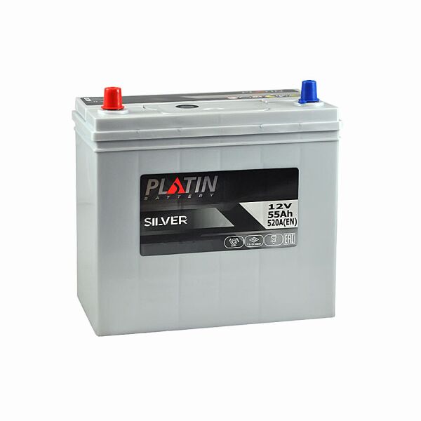 

Автомобильный аккумулятор PLATIN Silver Asia SMF 55Ah 520A L+