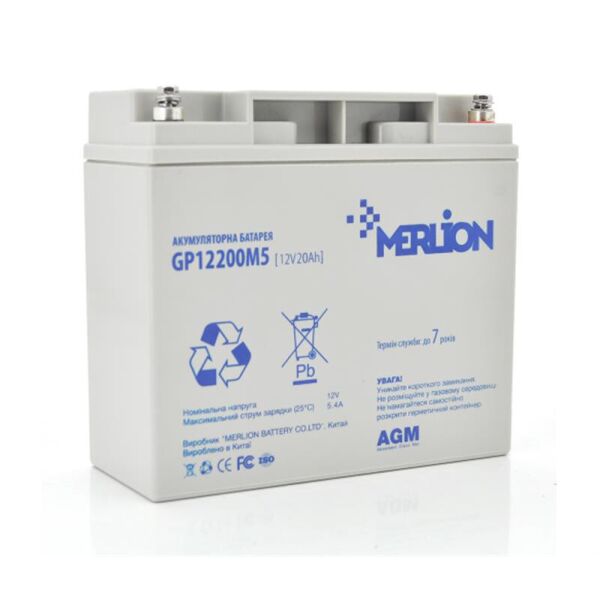 

Аккумуляторная батарея Merlion 12V 20AH (GP12200M5/06014) AGM