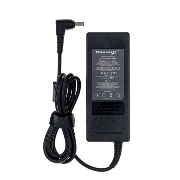 

Блок питания для ноутбука Grand-X 19V 4.74A 90W 5.5x1.7мм + каб. пит.(ACACL90W)